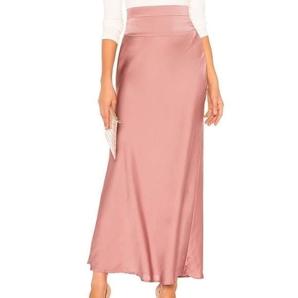 Free People Normani Bias Satin Midi Skirt - Picture 4 of 9